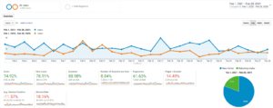 Analytics SEO results from a Warren company 2